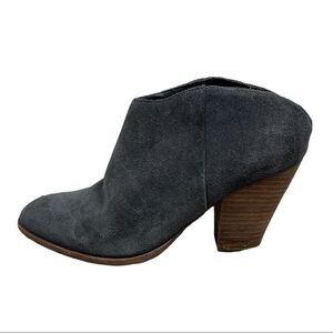 DOLCE VITA HAKEN SLIDE ON SUEDE LEATHER MULE ANKLE BOOTIE